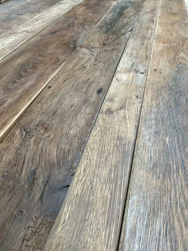 Original French Oak Flooring Side View 1