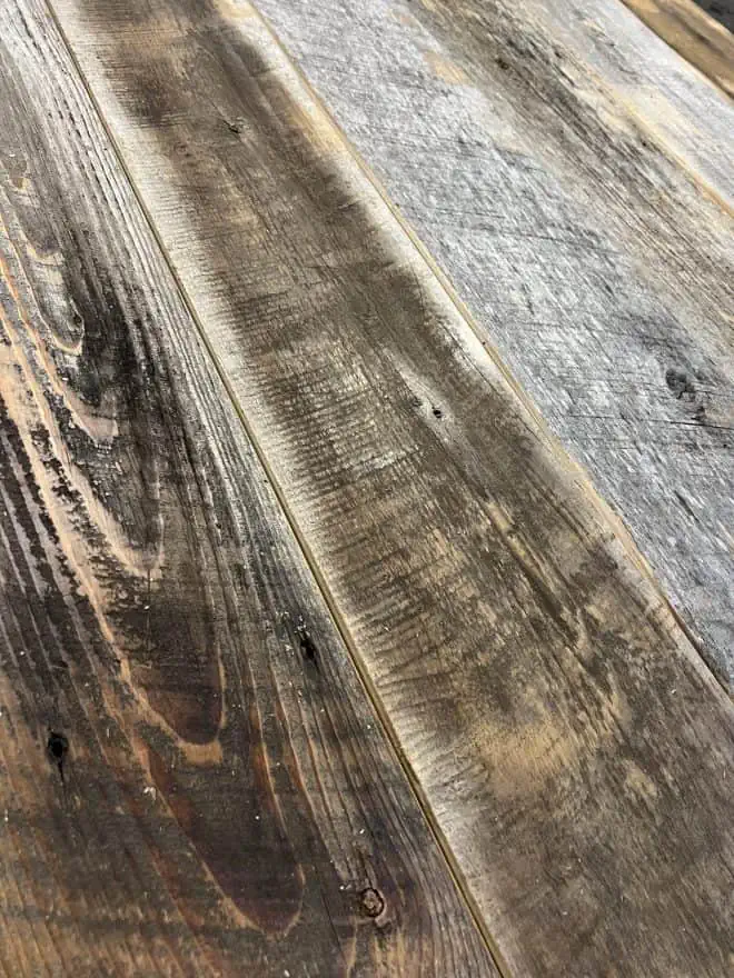 Sample of Reclaimed Pine Flooring