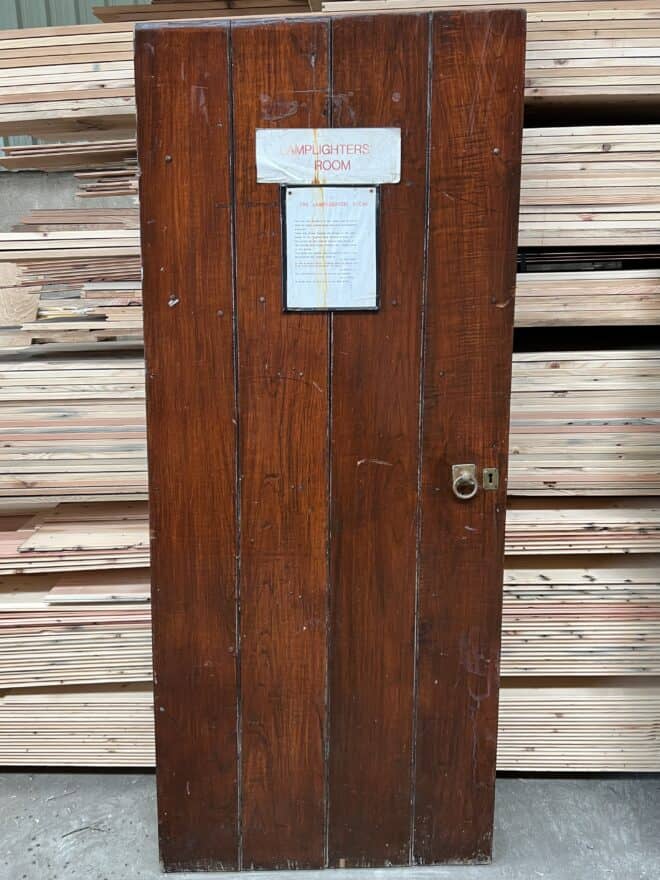 Vintage Mahogany Lamplighter Room Doors 1