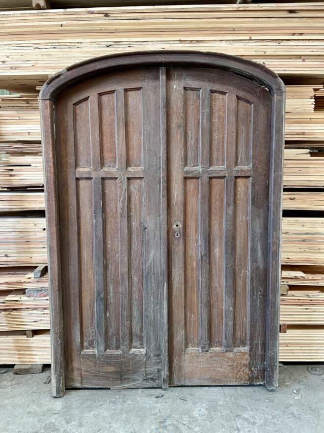 Antique Oak Arched Door